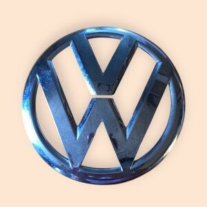 Volkswagen VW Vehicle Emblem Silver Plastic Car Logo